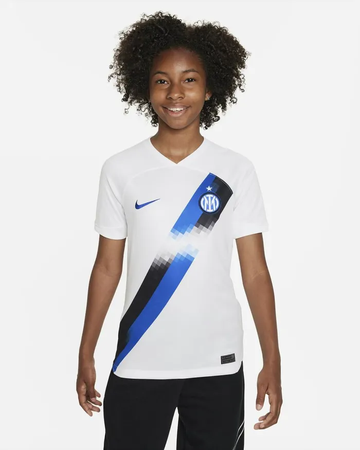 Kids Nike All Clothing Inter Milan 202324 Stadium Away Whitelyon Blue