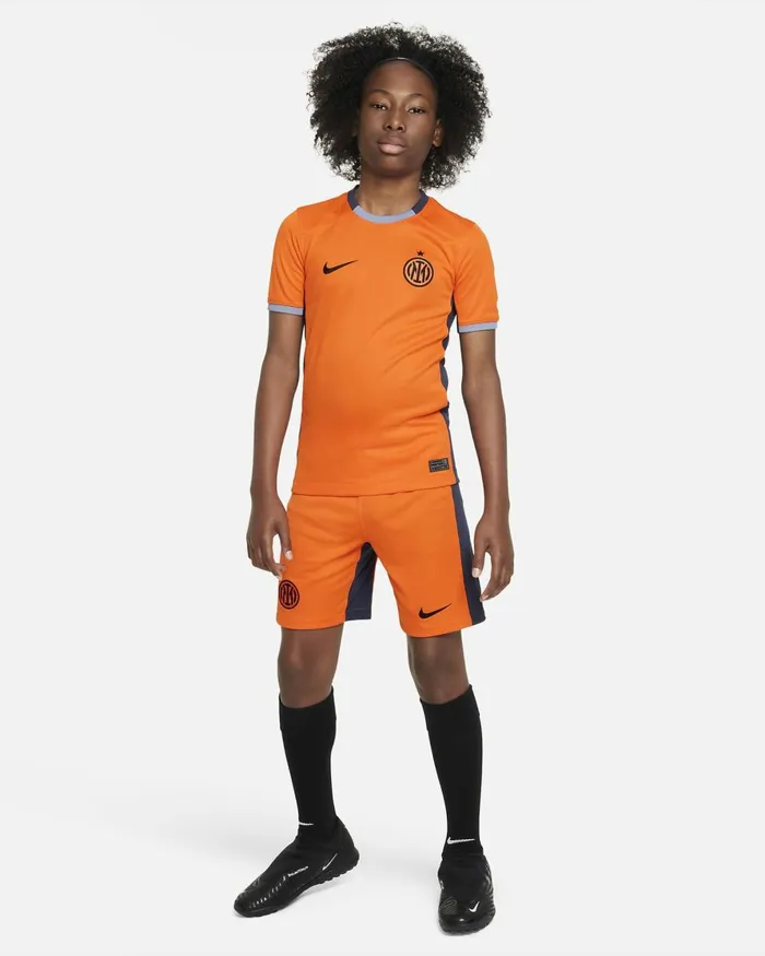 Kids Nike All Clothing Inter Milan 202324 Stadium Third Safety Orangethunder Blueashen Slateblack