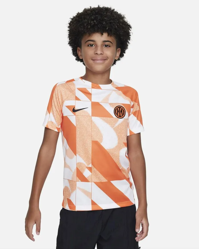 Kids Nike All Clothing Inter Milan Academy Pro Third Whitesafety Orangeblackblack