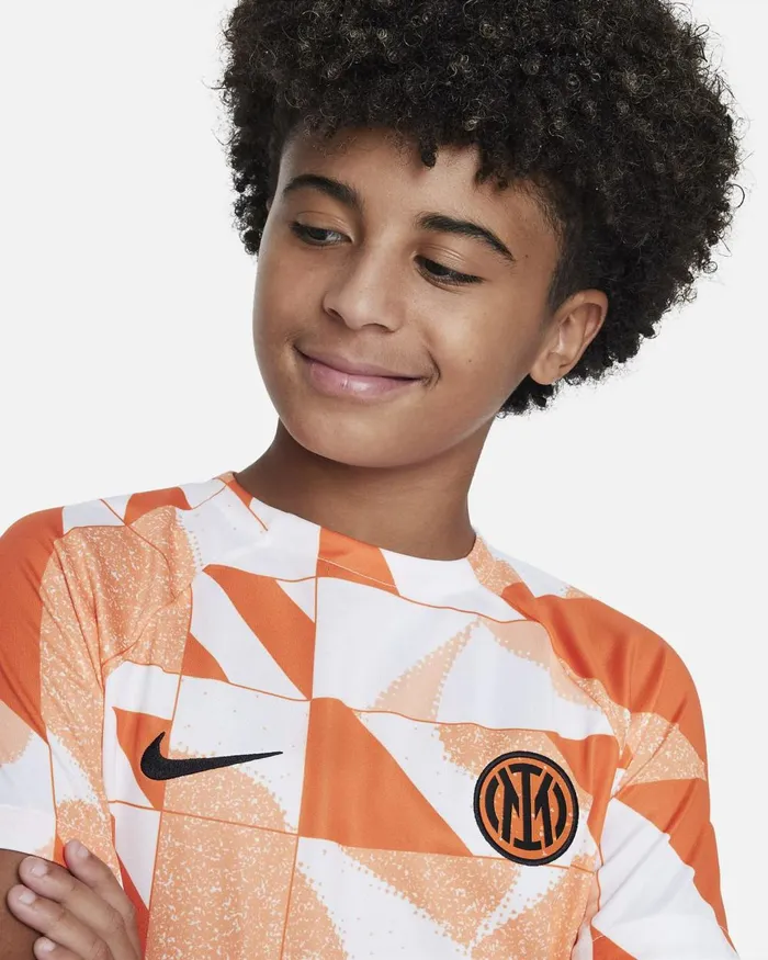 Kids Nike All Clothing Inter Milan Academy Pro Third Whitesafety Orangeblackblack