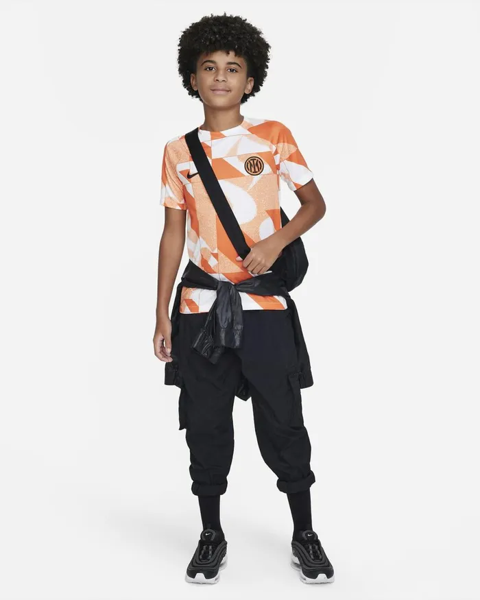 Kids Nike All Clothing Inter Milan Academy Pro Third Whitesafety Orangeblackblack