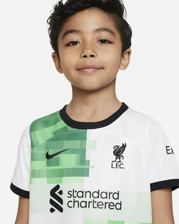 Kids Nike All Clothing Liverpool FC 202324 Away Whitegreen Sparkblack