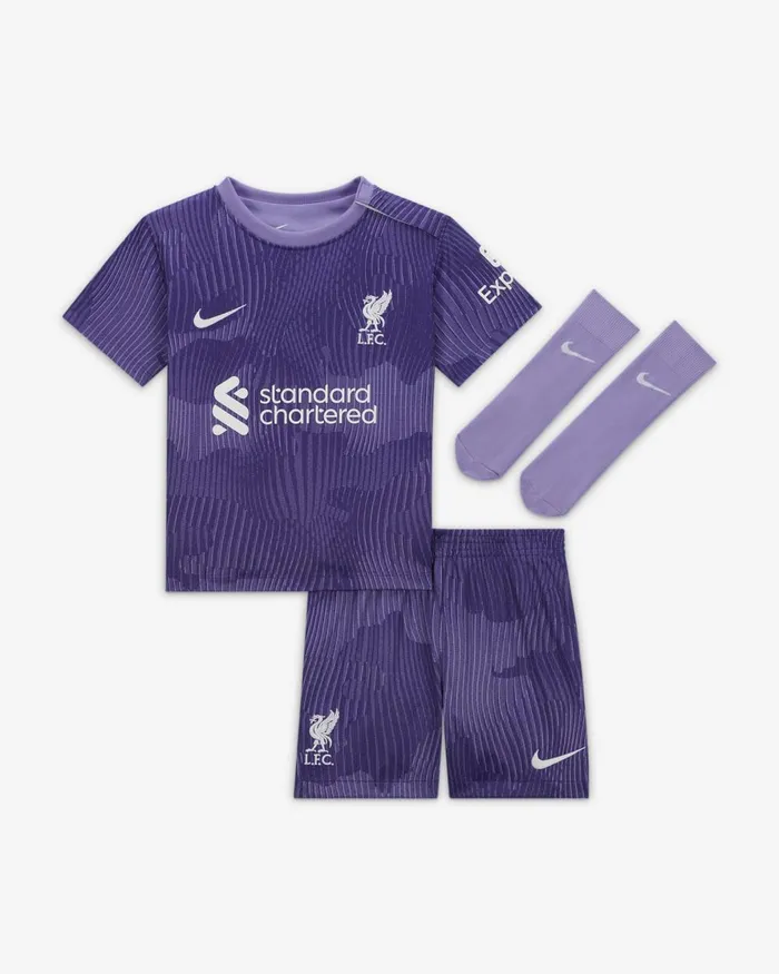 Kids Nike All Clothing Liverpool FC 202324 Third Space Purplewhite