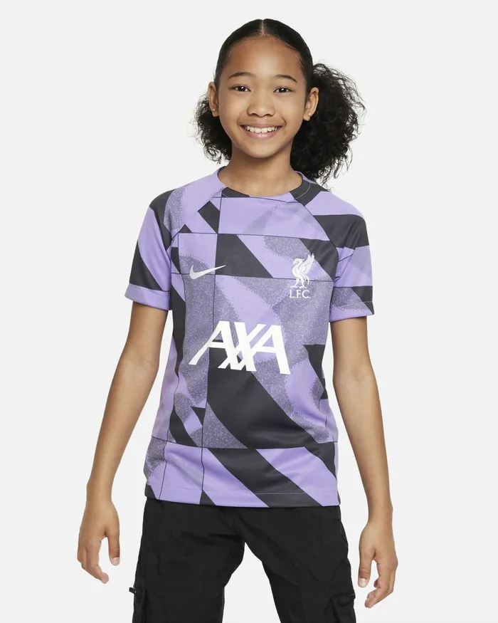 Kids Nike All Clothing Liverpool FC Academy Pro Third Space Purplegridironwhite