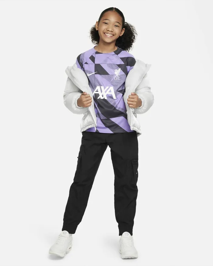 Kids Nike All Clothing Liverpool FC Academy Pro Third Space Purplegridironwhite