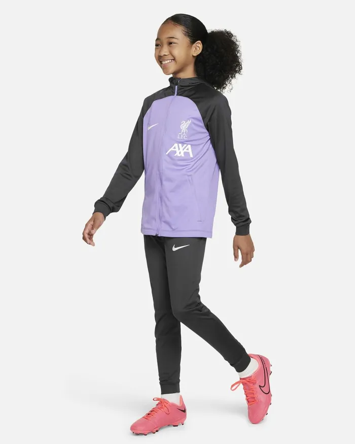 Kids Nike All Clothing Liverpool FC Strike Space Purplegridironwhite