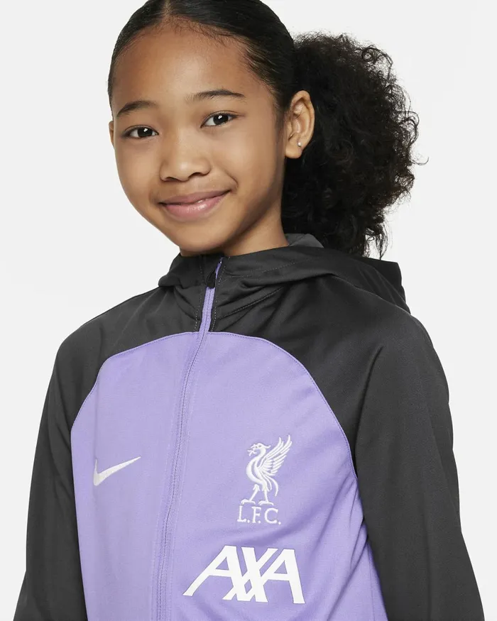 Kids Nike All Clothing Liverpool FC Strike Space Purplegridironwhite