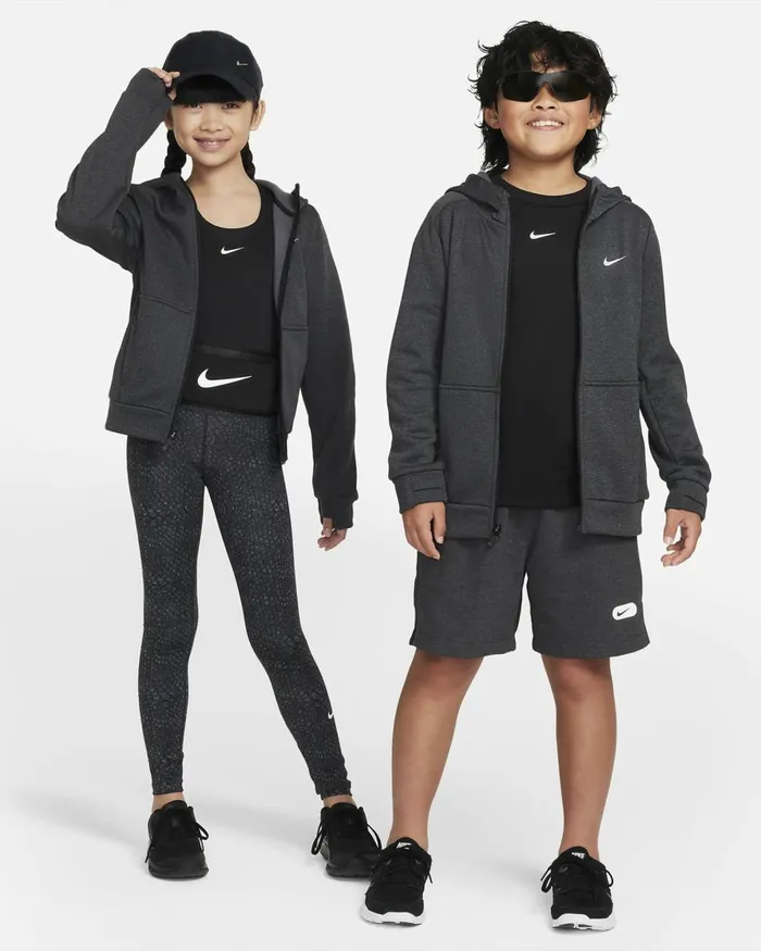 Kids Nike All Clothing ThermaFIT Multi Blackanthracitewhite