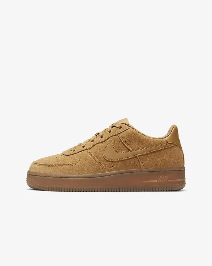 Kids Nike All Shoes Air Force 1 LV8 3 Wheatgum Light Brownwheat