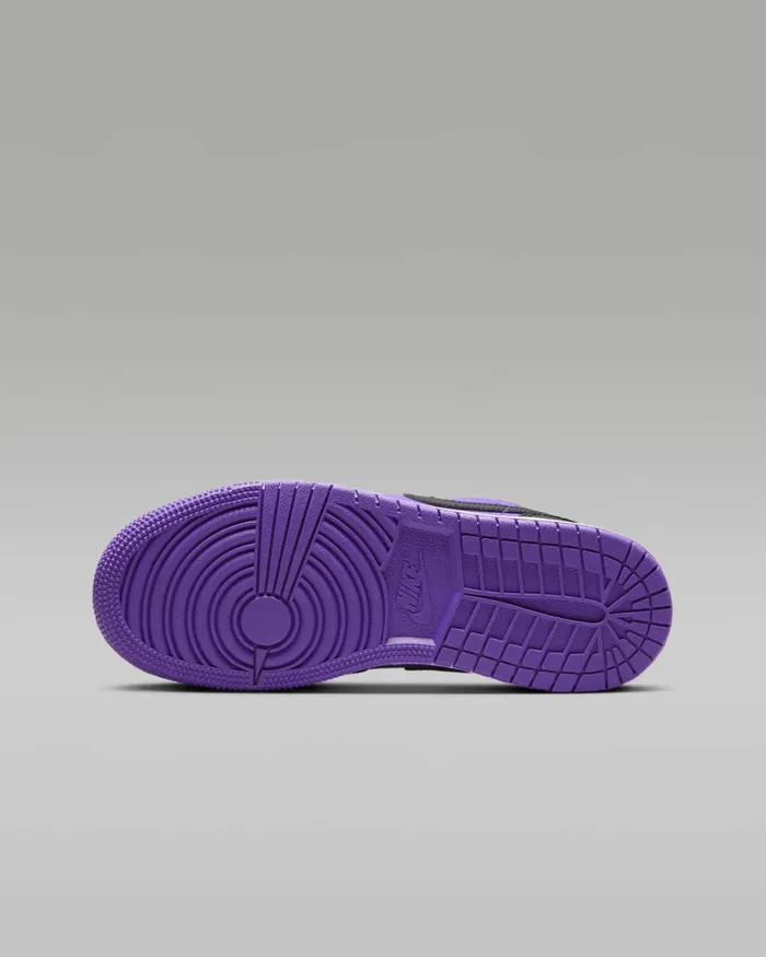 Kids Nike Jordan Air Jordan 1 Low Purple Venomwhiteblack
