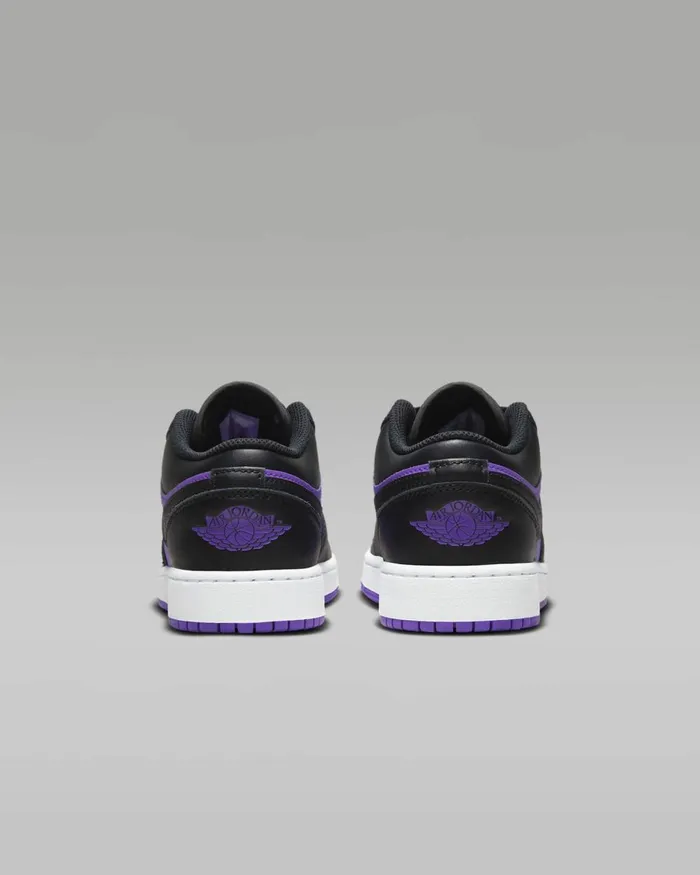 Kids Nike Jordan Air Jordan 1 Low Purple Venomwhiteblack