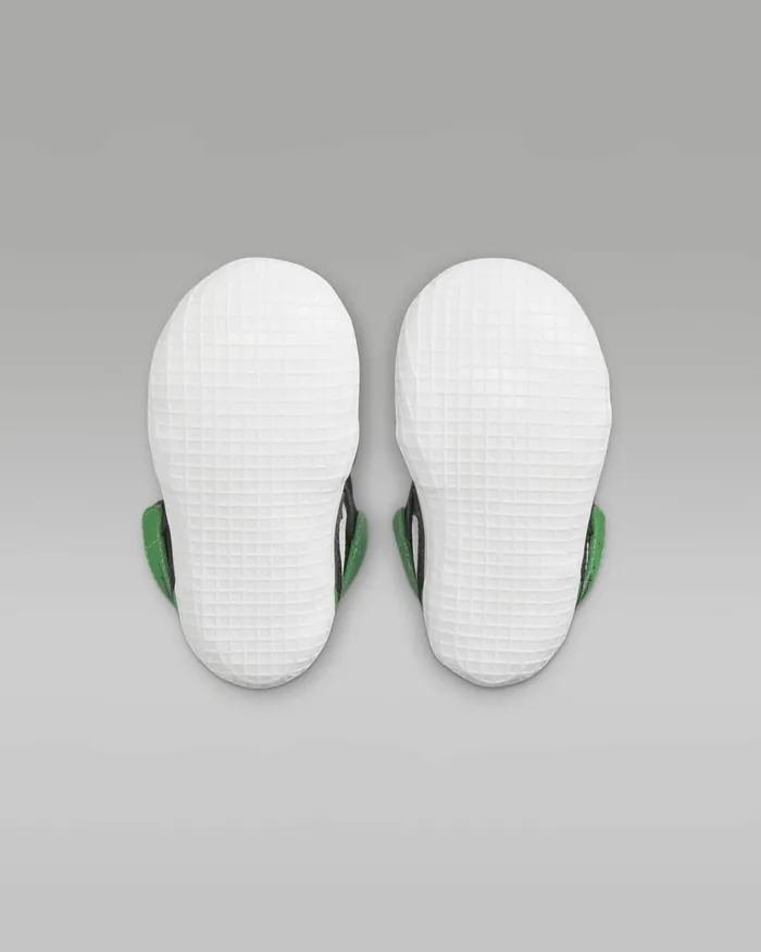 Kids Nike Jordan Jordan 1 Blackwhitelucky Green