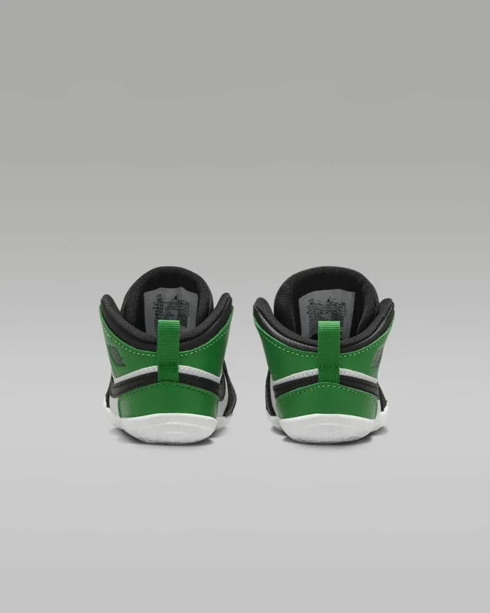 Kids Nike Jordan Jordan 1 Blackwhitelucky Green