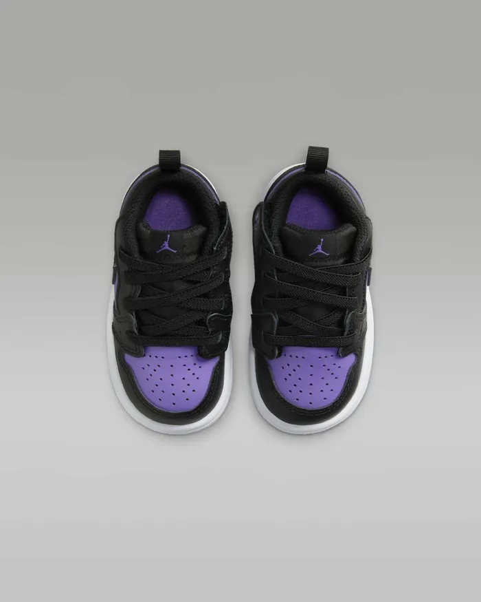 Kids Nike Jordan Jordan 1 Low Alt Purple Venomwhiteblack