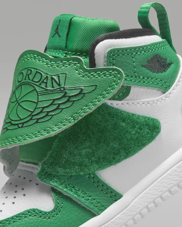 Kids Nike Jordan Sky Jordan 1 Lucky Greenwhiteblack