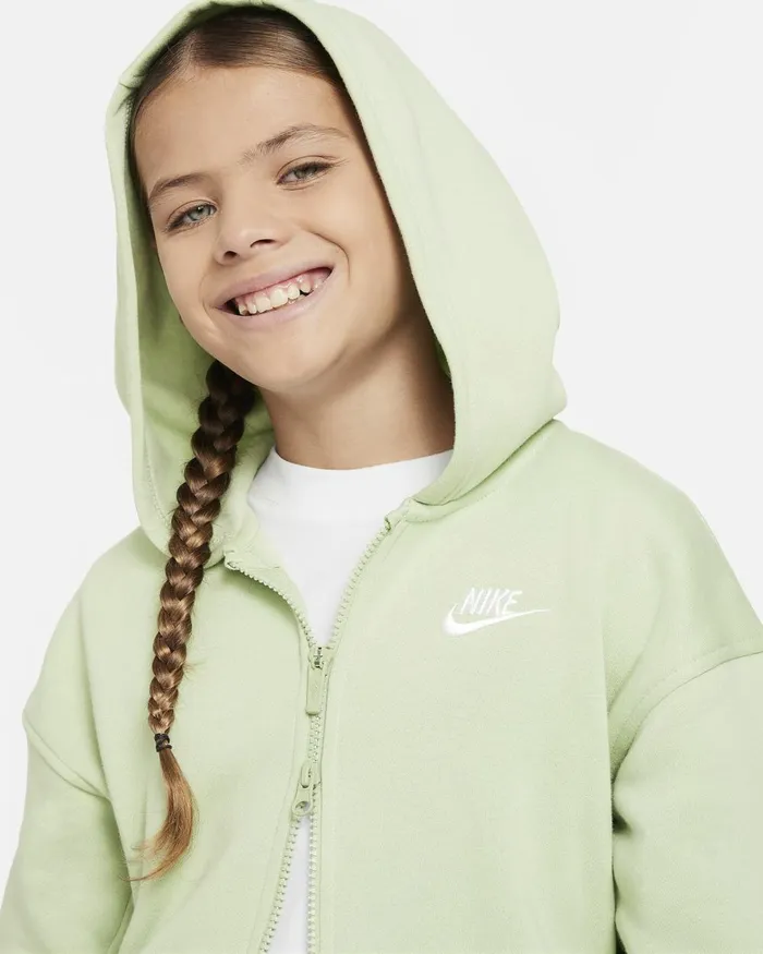 Kids Nike Older Kids 7 8211 15 Years Sportswear Club Fleece Honeydewwhite