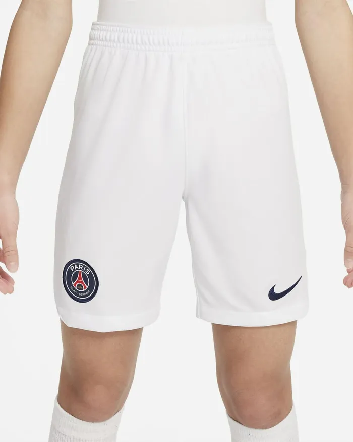 Kids Nike Shorts Paris SaintGermain 202324 Stadium HomeAway Whitemidnight Navymidnight Navy