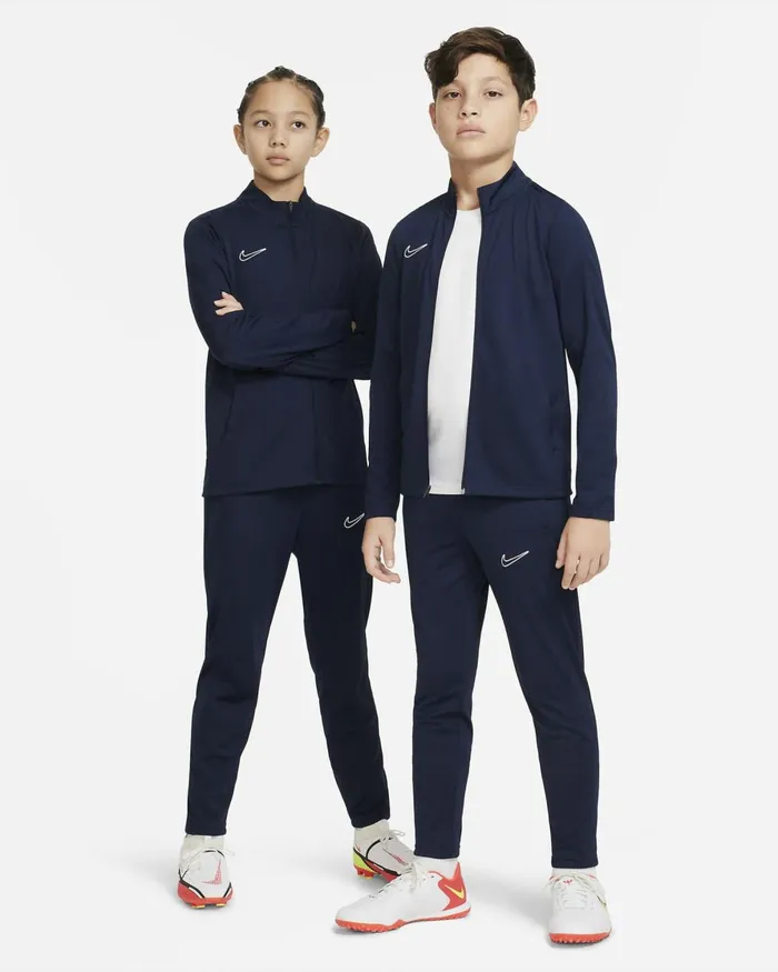 Kids Nike Trousers And Leggings DriFIT Academy23 Obsidianobsidianwhite