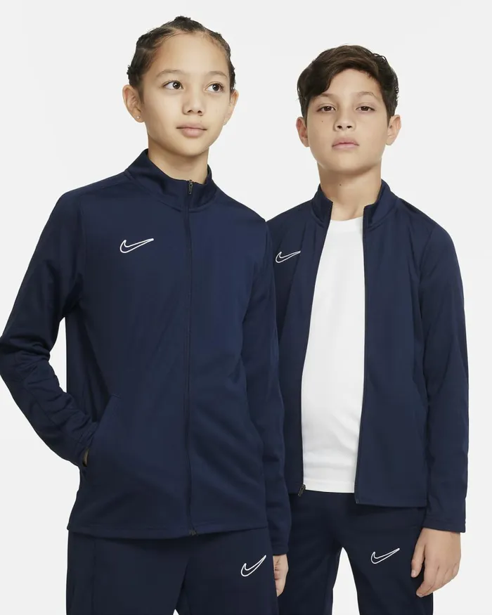 Kids Nike Trousers And Leggings DriFIT Academy23 Obsidianobsidianwhite