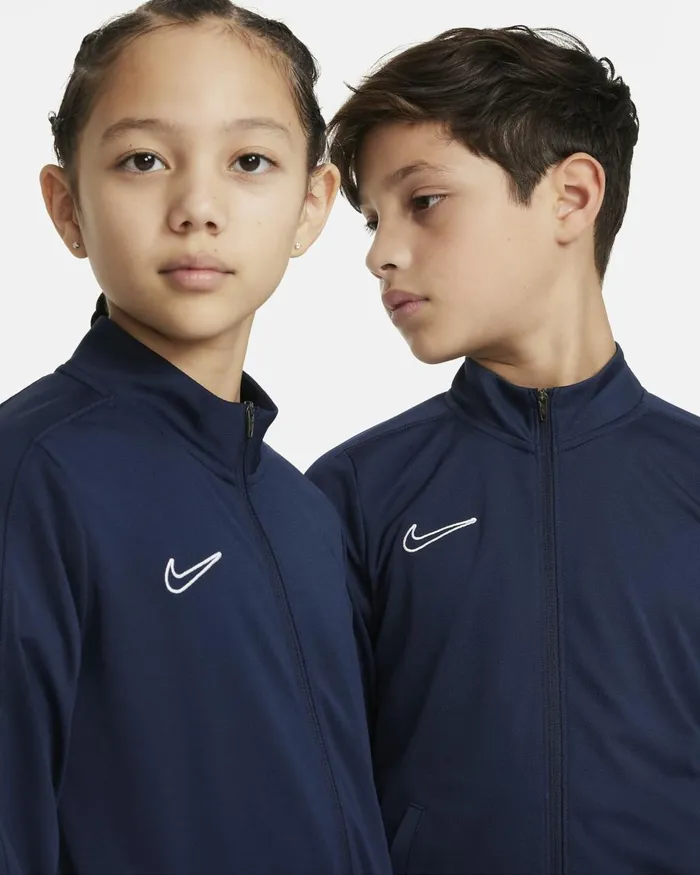 Kids Nike Trousers And Leggings DriFIT Academy23 Obsidianobsidianwhite
