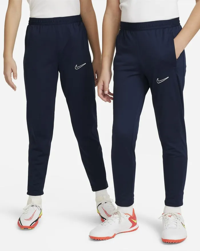 Kids Nike Trousers And Leggings DriFIT Academy23 Obsidianobsidianwhite