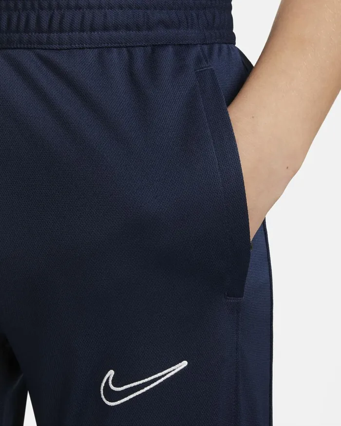 Kids Nike Trousers And Leggings DriFIT Academy23 Obsidianobsidianwhite