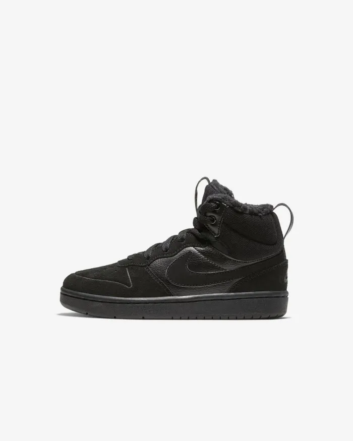 Kids Nike Younger Kids 3 8211 7 Years Court Borough Mid 2 Blackblackblack