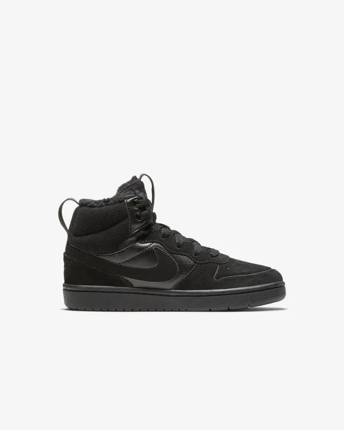 Kids Nike Younger Kids 3 8211 7 Years Court Borough Mid 2 Blackblackblack