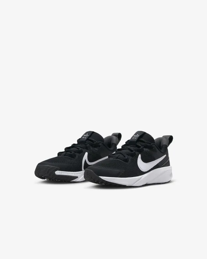 Kids Nike Younger Kids 3 8211 7 Years Star Runner 4 Blackanthracitewhite
