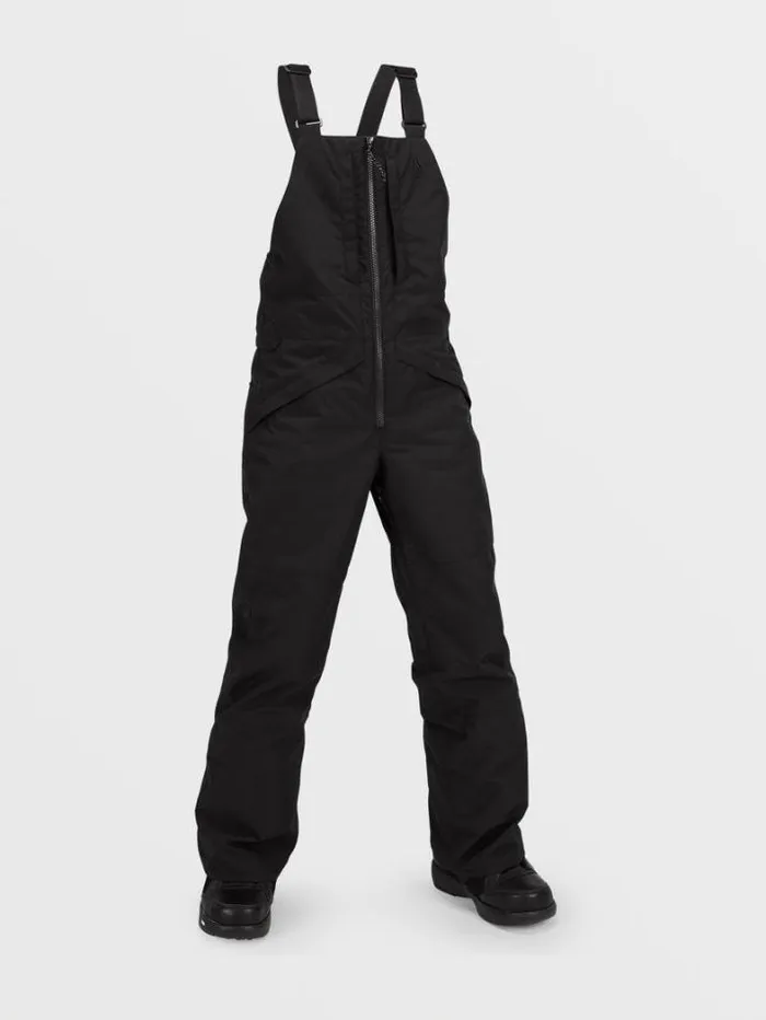 Kids Pants Volcom Barkley Insulated Bib Overalls 8211 Black