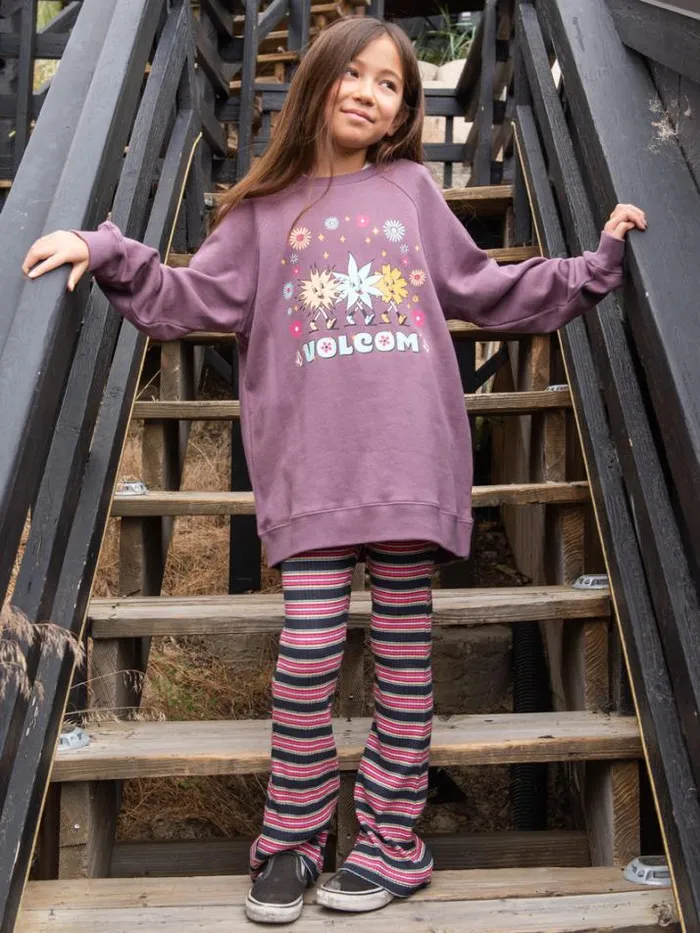 Kids Pants Volcom Girls Nite Flite Pants 8211 Vintage Black