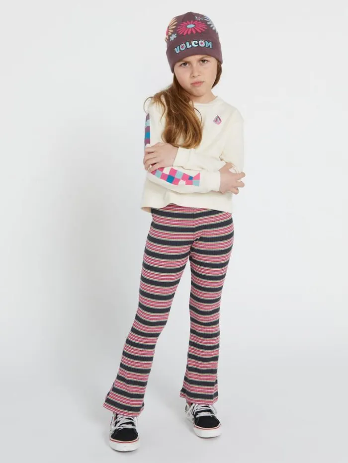 Kids Pants Volcom Girls Nite Flite Pants 8211 Vintage Black