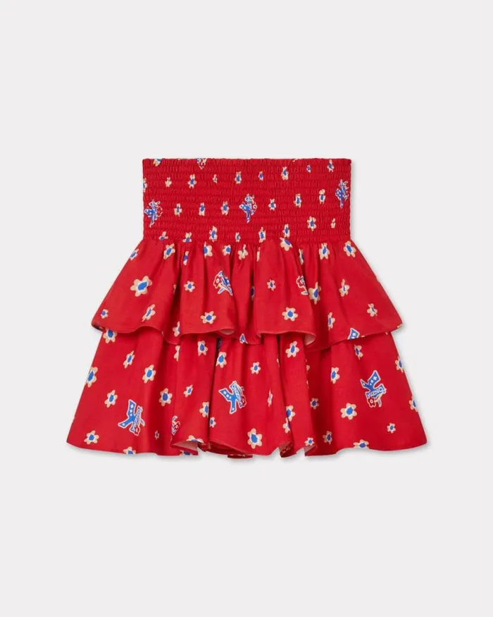 Kids Printed Skirt With Ruffles Cherry Kenzo Dresses And Skirts