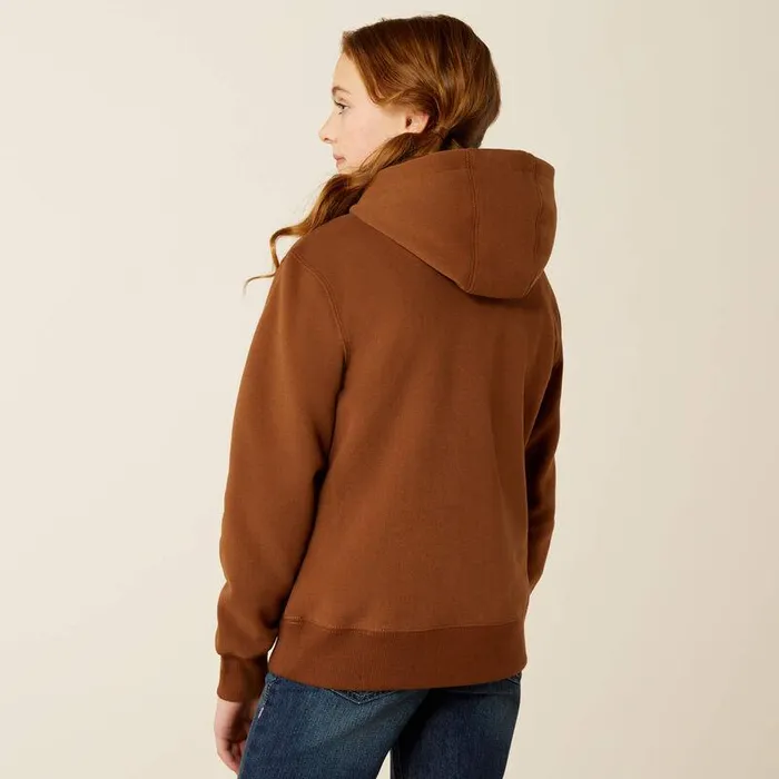Kids Sweatshirts and Hoodies Ariat Ranch Collections Hoodie Soft Silt