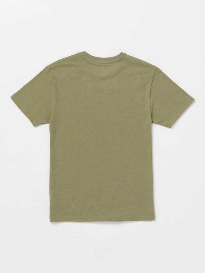 Kids TShirts and Tanks Volcom Big Boys Linkfill Short Sleeve Tee 8211 Thyme Green Heather