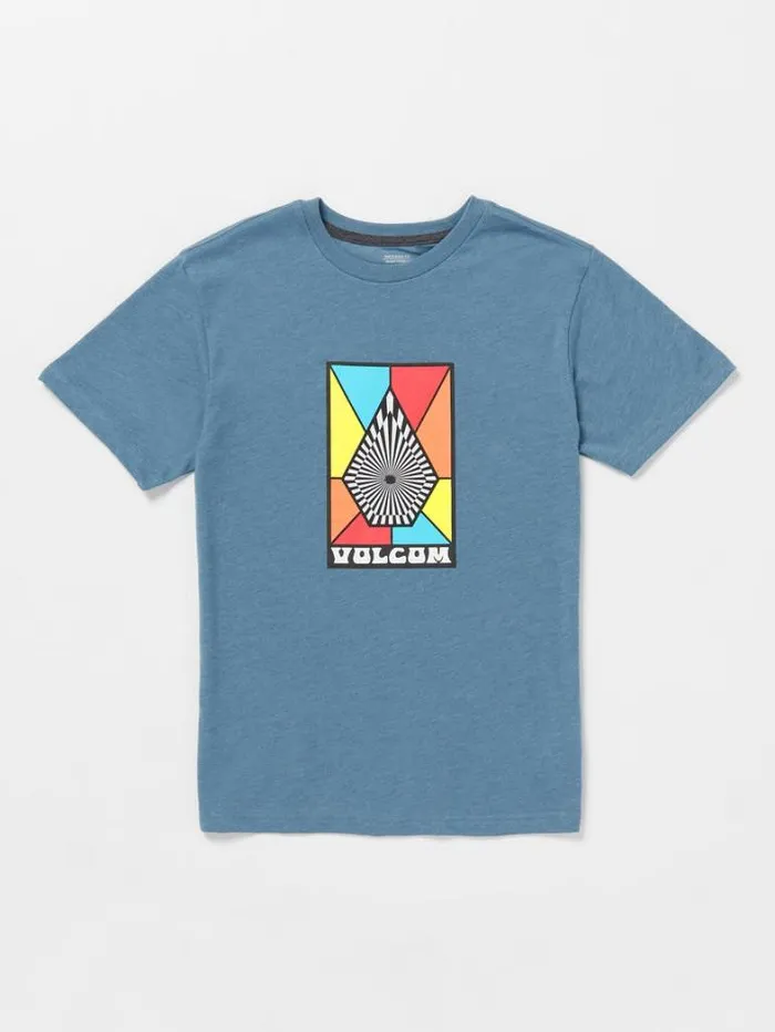 Kids TShirts and Tanks Volcom Little Boys Mosiac Short Sleeve Tee 8211 Indigo Ridge Heather