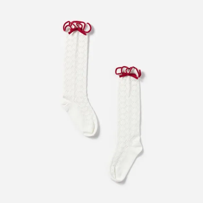 Knee High Bow Socks Kids Self Portrait Accessories