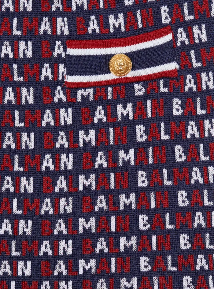 Knit Skirt Navy Kids Balmain