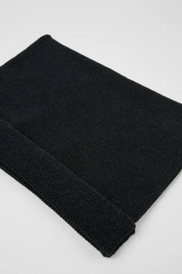Knit Women Camper Knit Hat Black Melange Knit Hat One Size
