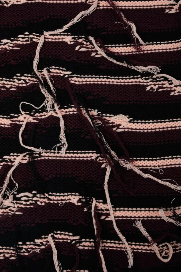 Knit Women Camper Knit Scarf Brown Intarsia Knit Scarf