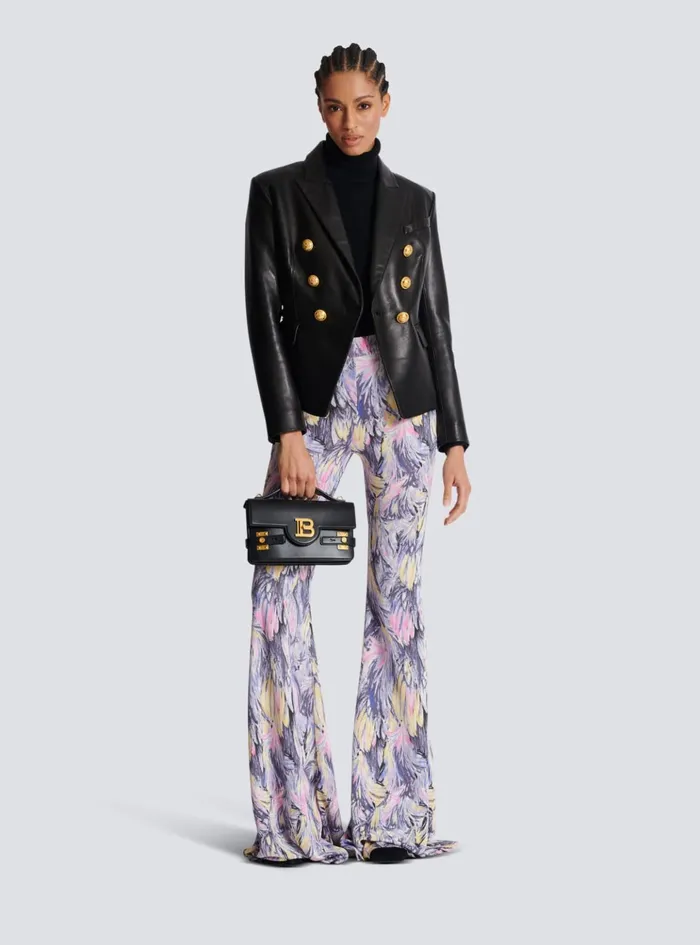 Knitted Turtleneck Jumper Black Women Balmain Knitwear