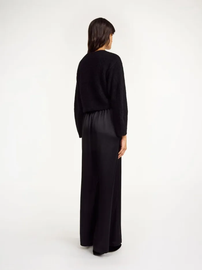 Knitwear Women By Malene Birger Zharea Woolblend Cardigan Black Knitwear Women By Malene Birger Zharea Woolblend Cardigan Black