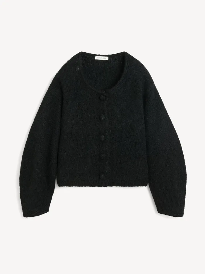 Knitwear Women By Malene Birger Zharea Woolblend Cardigan Black Knitwear Women By Malene Birger Zharea Woolblend Cardigan Black