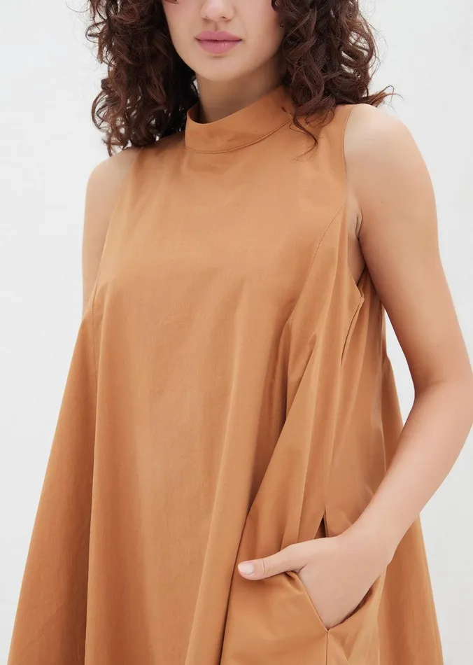 Lady Like Charm Mini Dress Rust Women Lost Wander Dresses