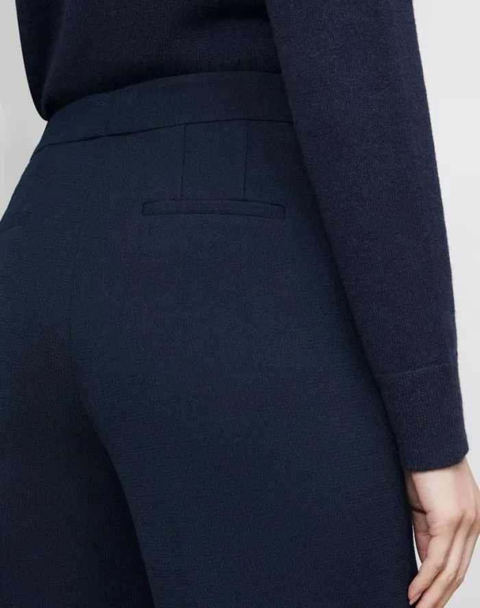 Lafayette 148 New York Responsible Wool Nouveau Crepe Dalton Pant Black Ready To Wear Pants and Shorts