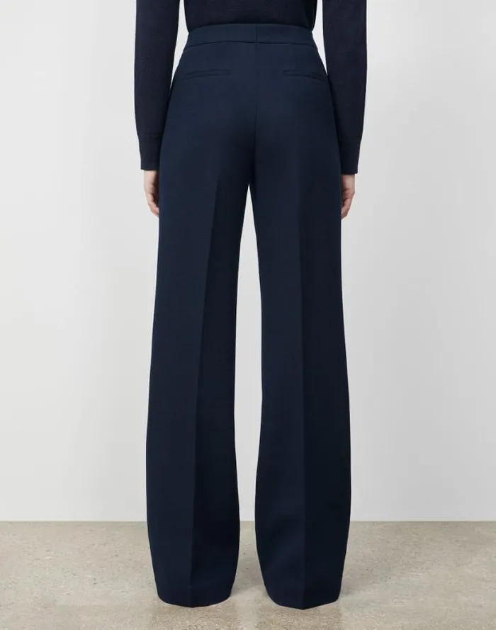 Lafayette 148 New York Responsible Wool Nouveau Crepe Dalton Pant Black Ready To Wear Pants and Shorts