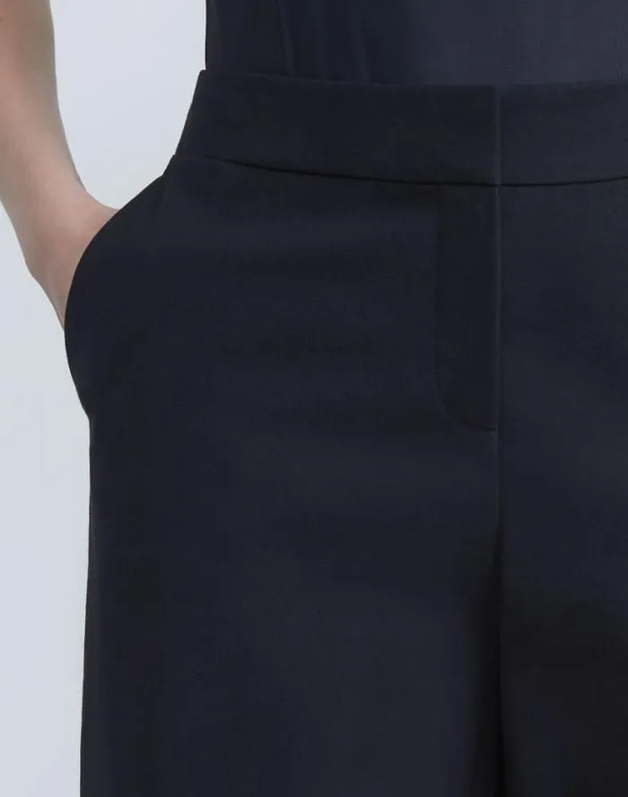 Lafayette 148 New York Stretch Twill Manhattan Bermuda Short Black Ready To Wear Pants and Shorts