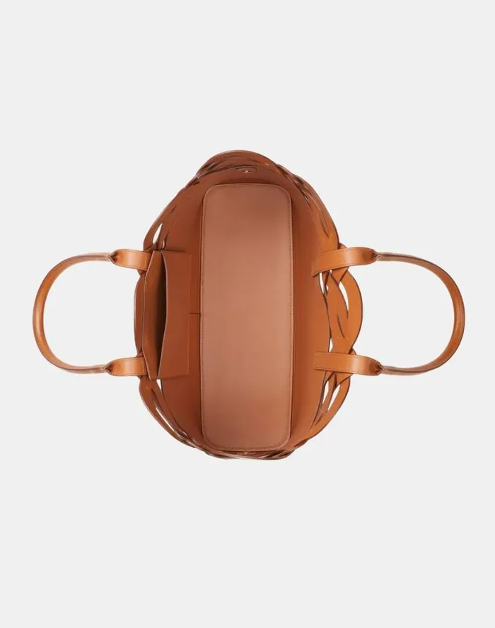 Lafayette 148 New York Vachetta Leather 8 Knot ToteLarge Copper HandbagsAccessories Leather Accessories