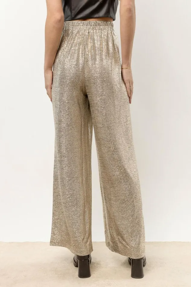 Lana Glitter Pants Champagne Women Bohme Pants