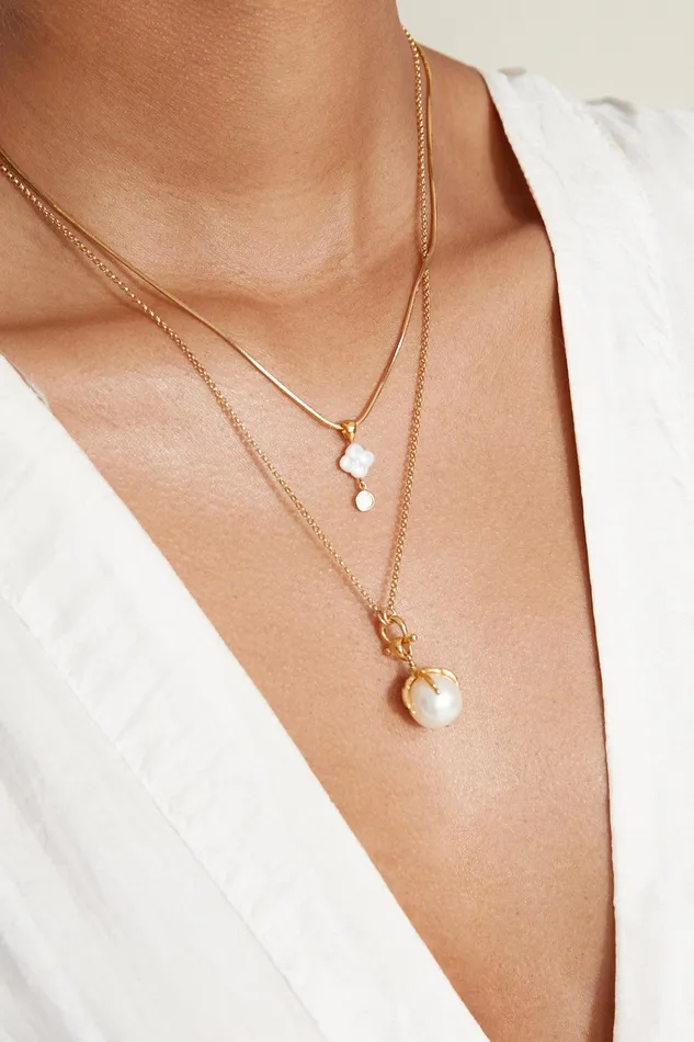 Lark Pendant Necklace White Pearl Women Chan Luu Necklaces